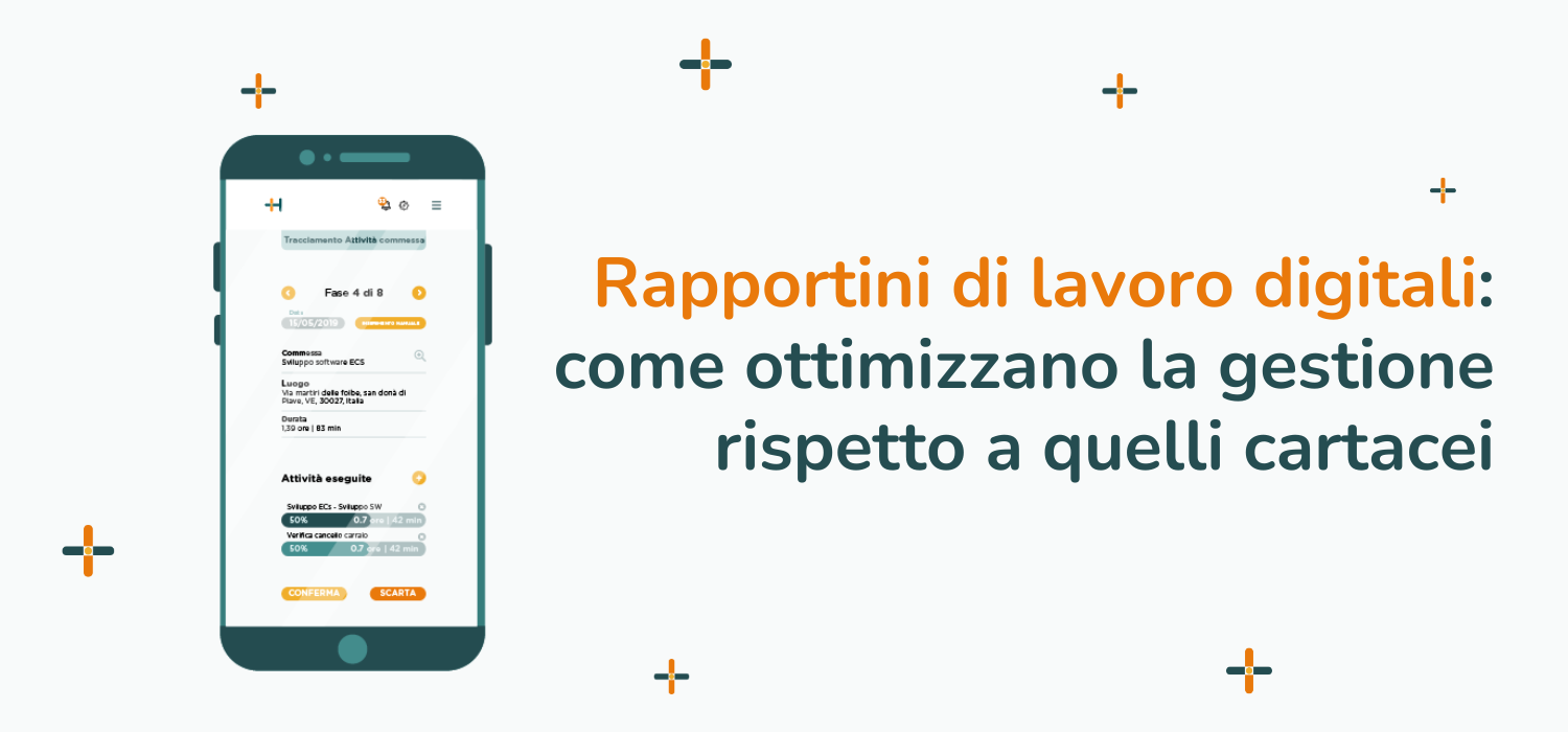 rapportini di lavoro digitali